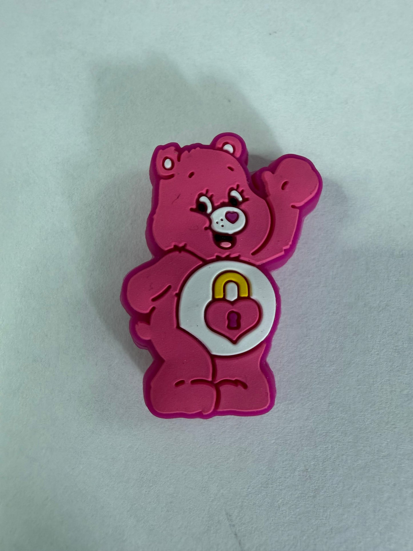Focal 2d carebear pink with lock on belly