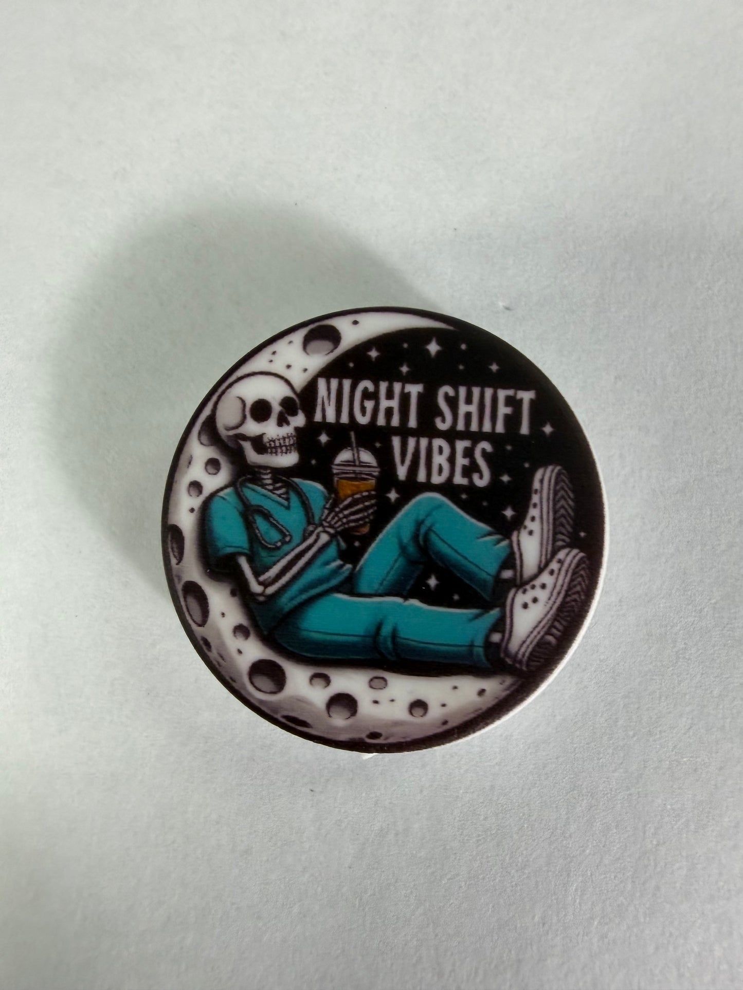 Focal 2d skull night shift vibes nurse medical