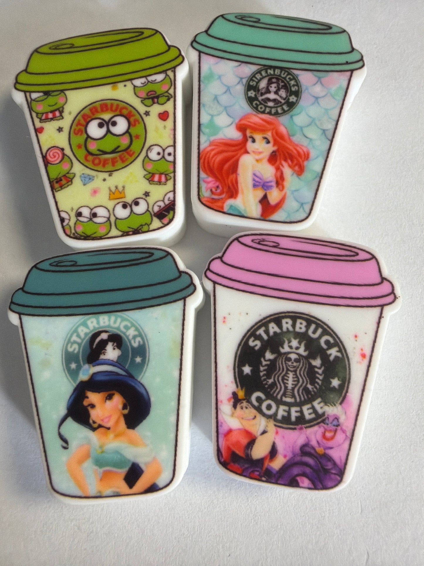 Focal 2d Starbucks cups character mystery