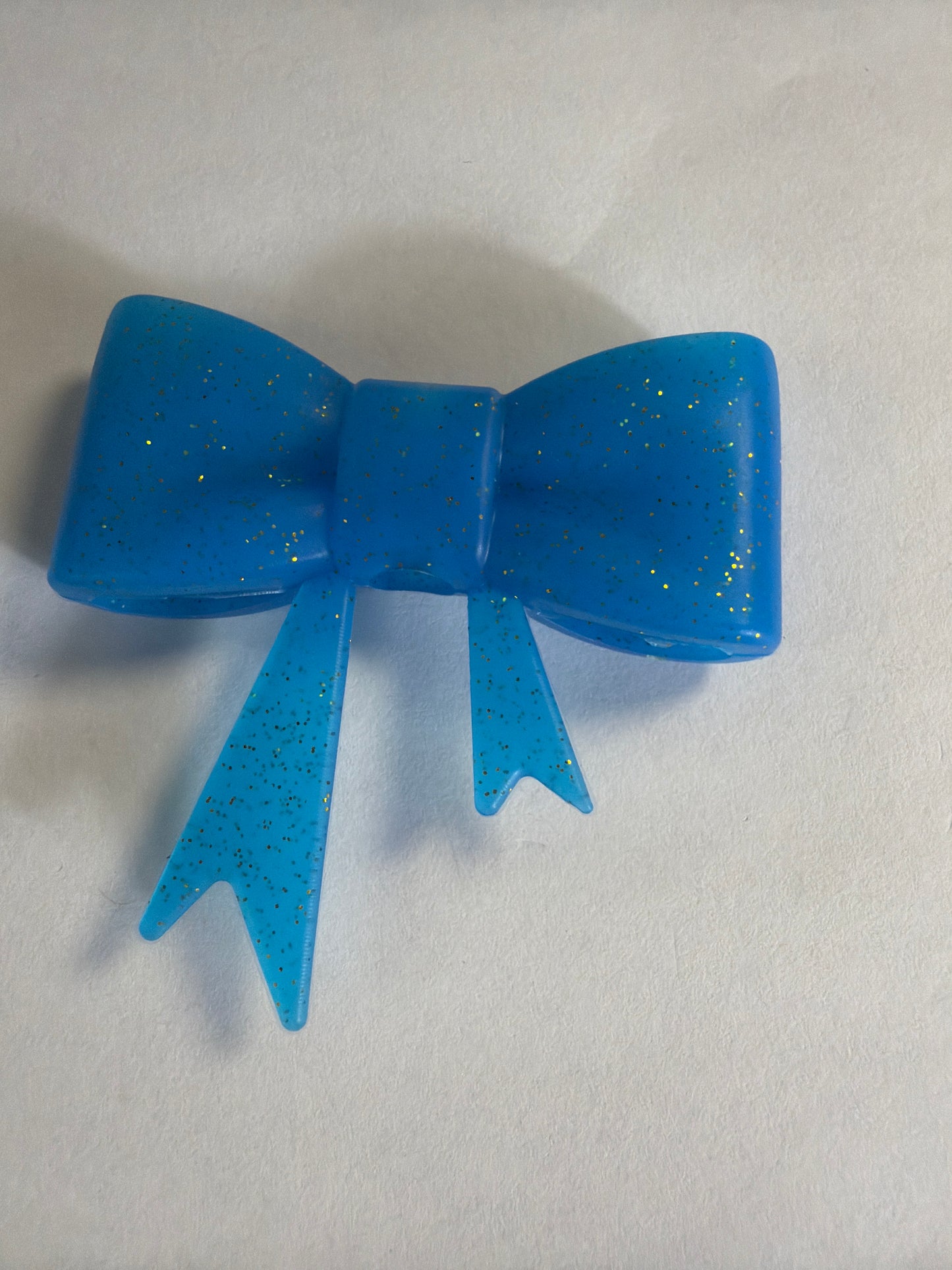 Focal 3d bigger bow Glitter blue