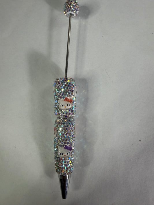 Beadable pens just the pen Ab rhinestone hk head multiple colors
