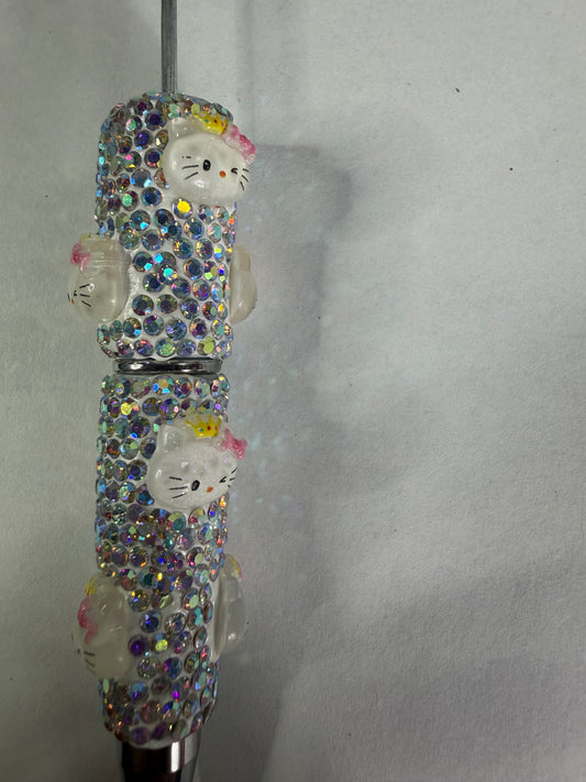 Beadable pens just the pen Ab rhinestone Hk with crown