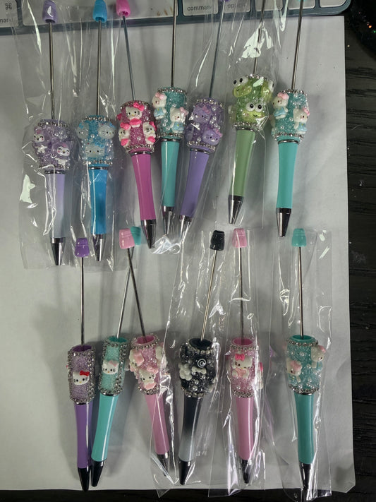 Beadable pens just the pen half done hk and friends mystery