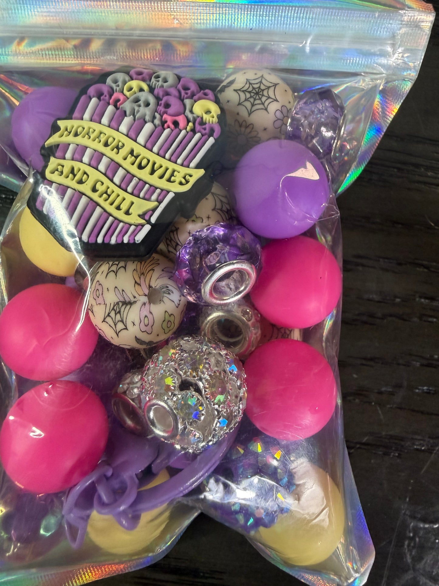 Bead kit horror movies keychain