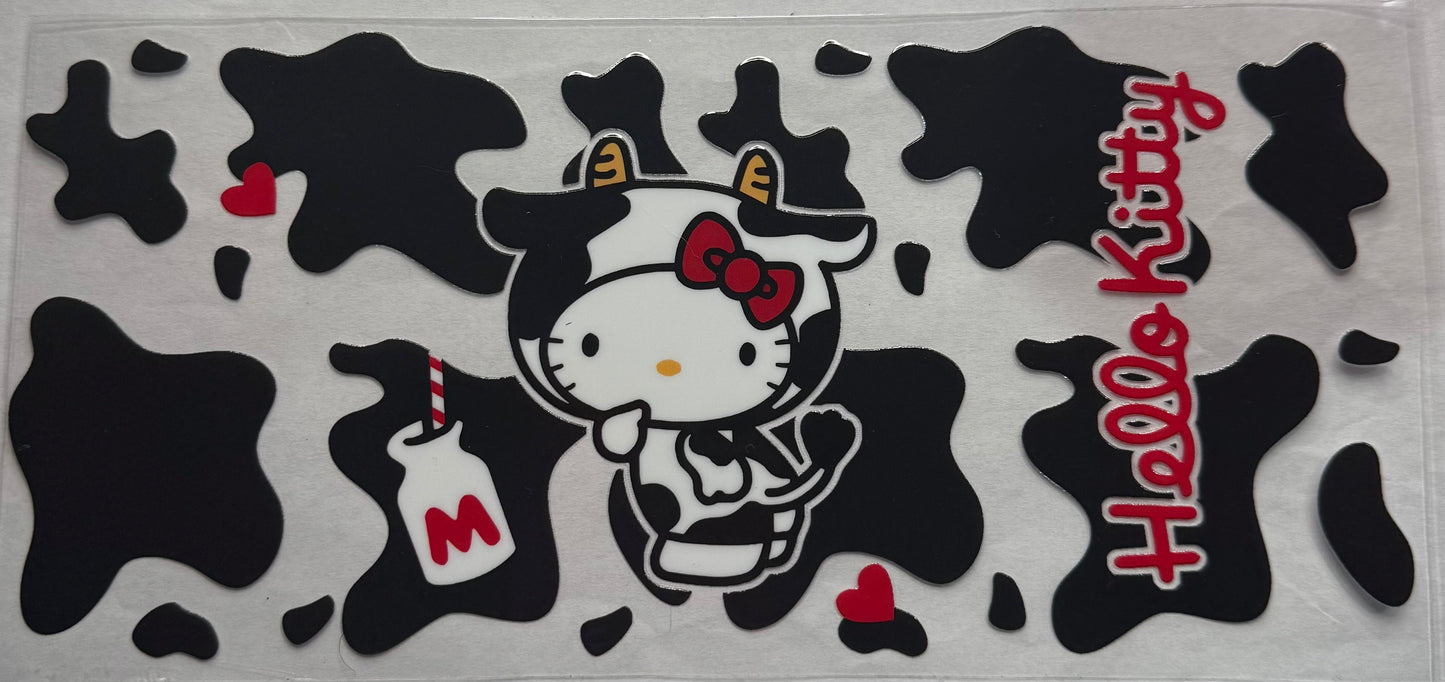 uvdtf  transfer wrap cow hello kitty