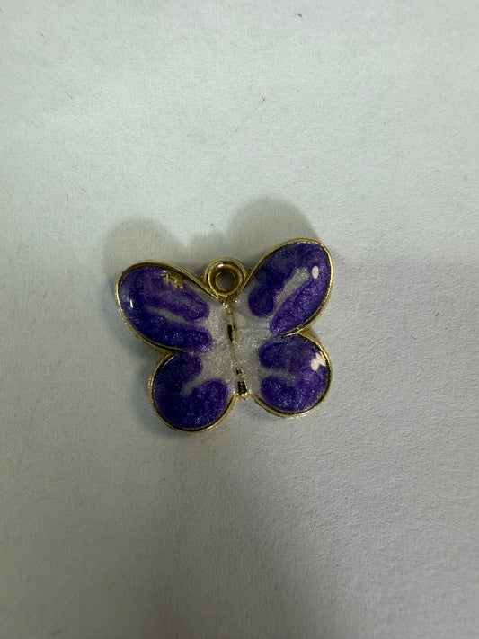 Charms purple butterfly