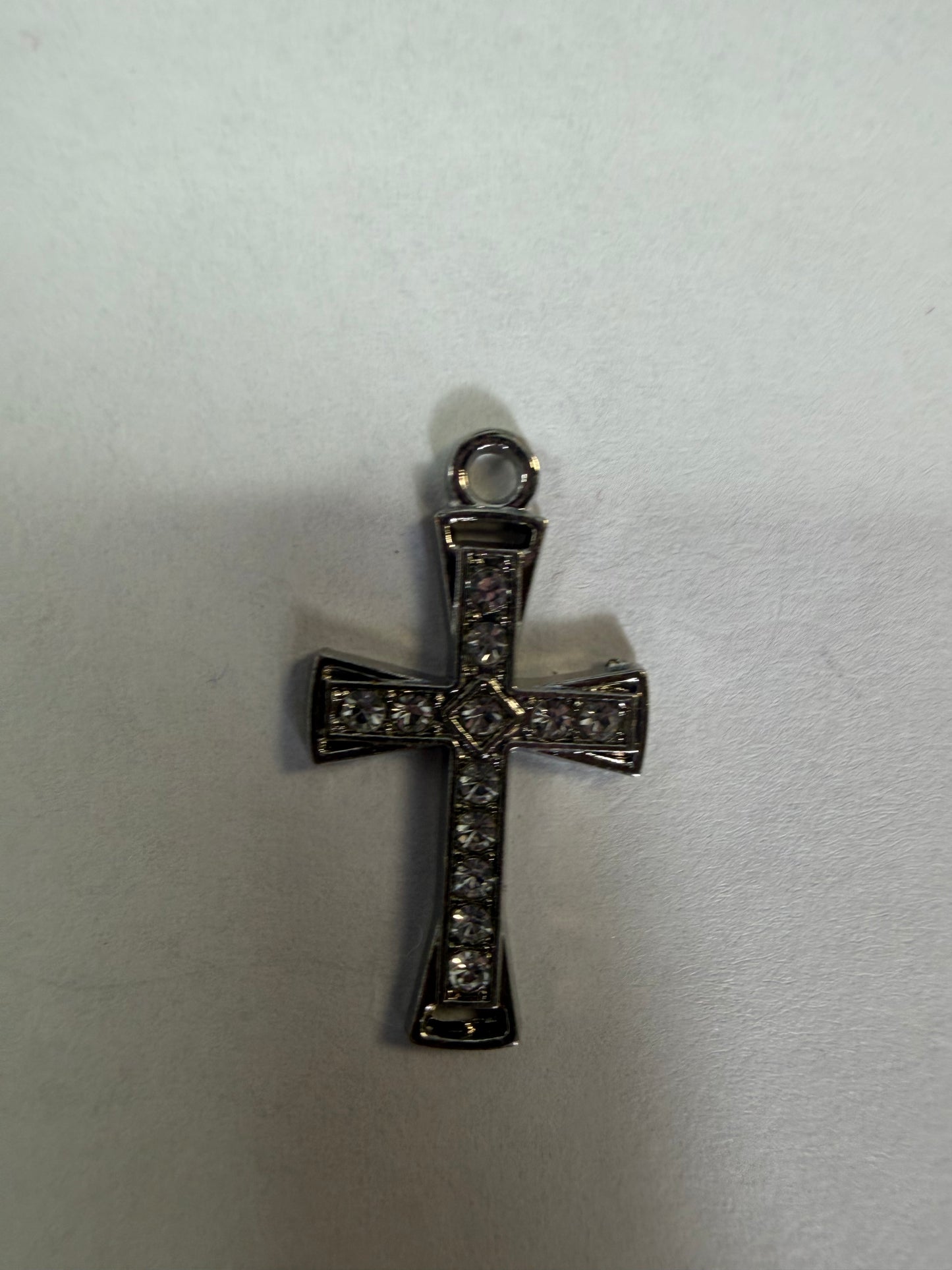 Charms cross with rhinestones