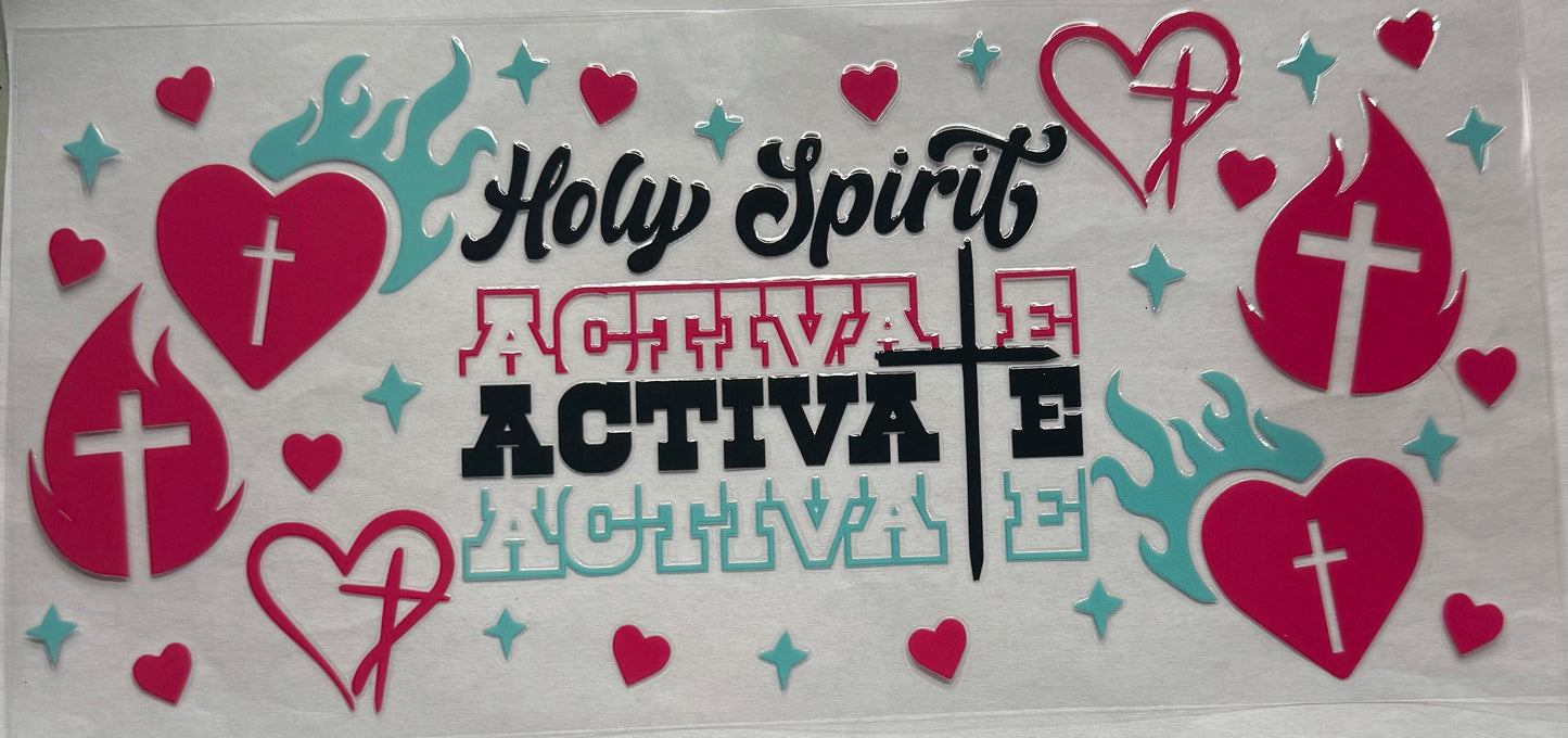 uvdtf  transfer wrap Holy Spirit activate