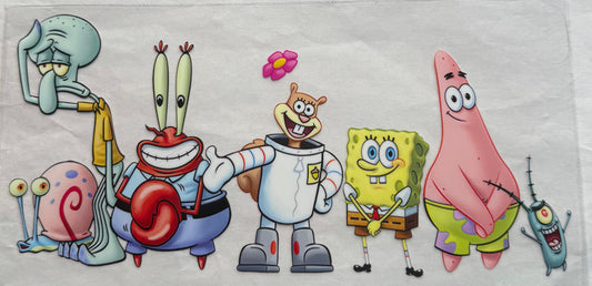 uvdtf  transfer wrap SpongeBob