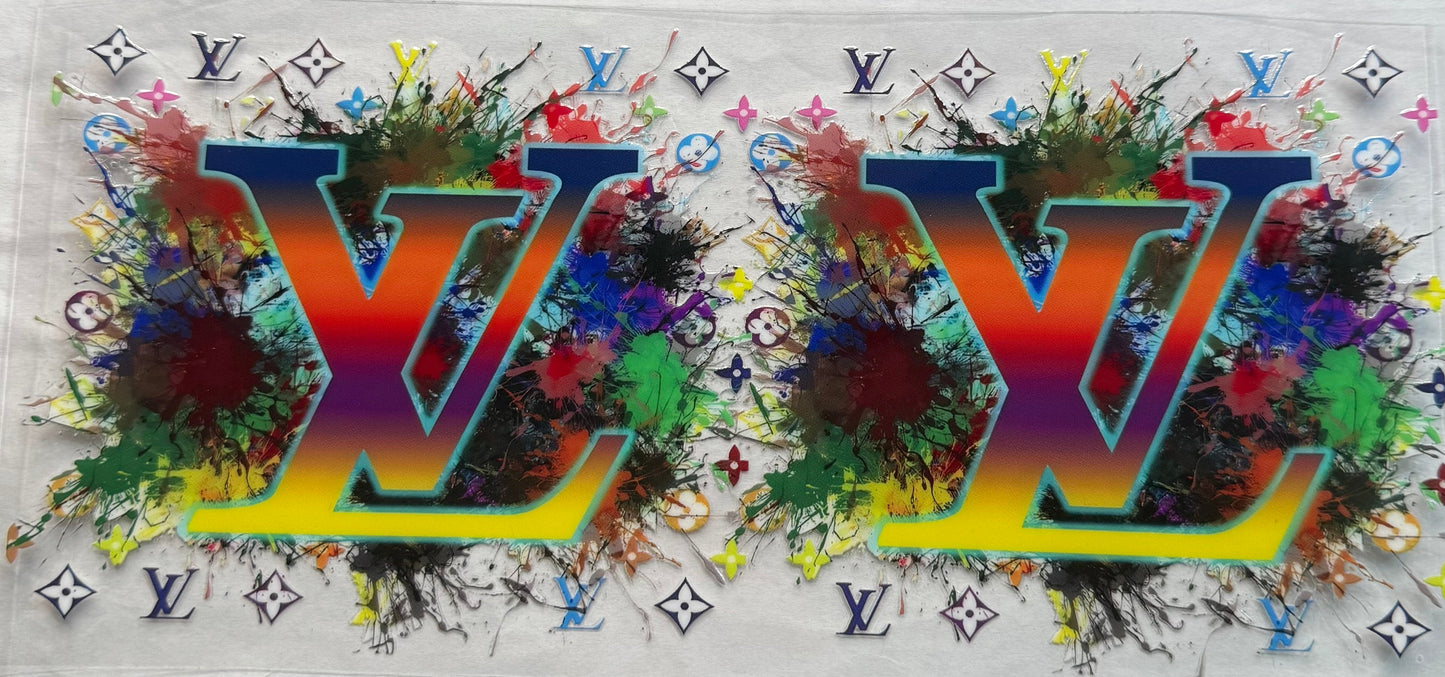 uvdtf  transfer wrap paint splatter lv