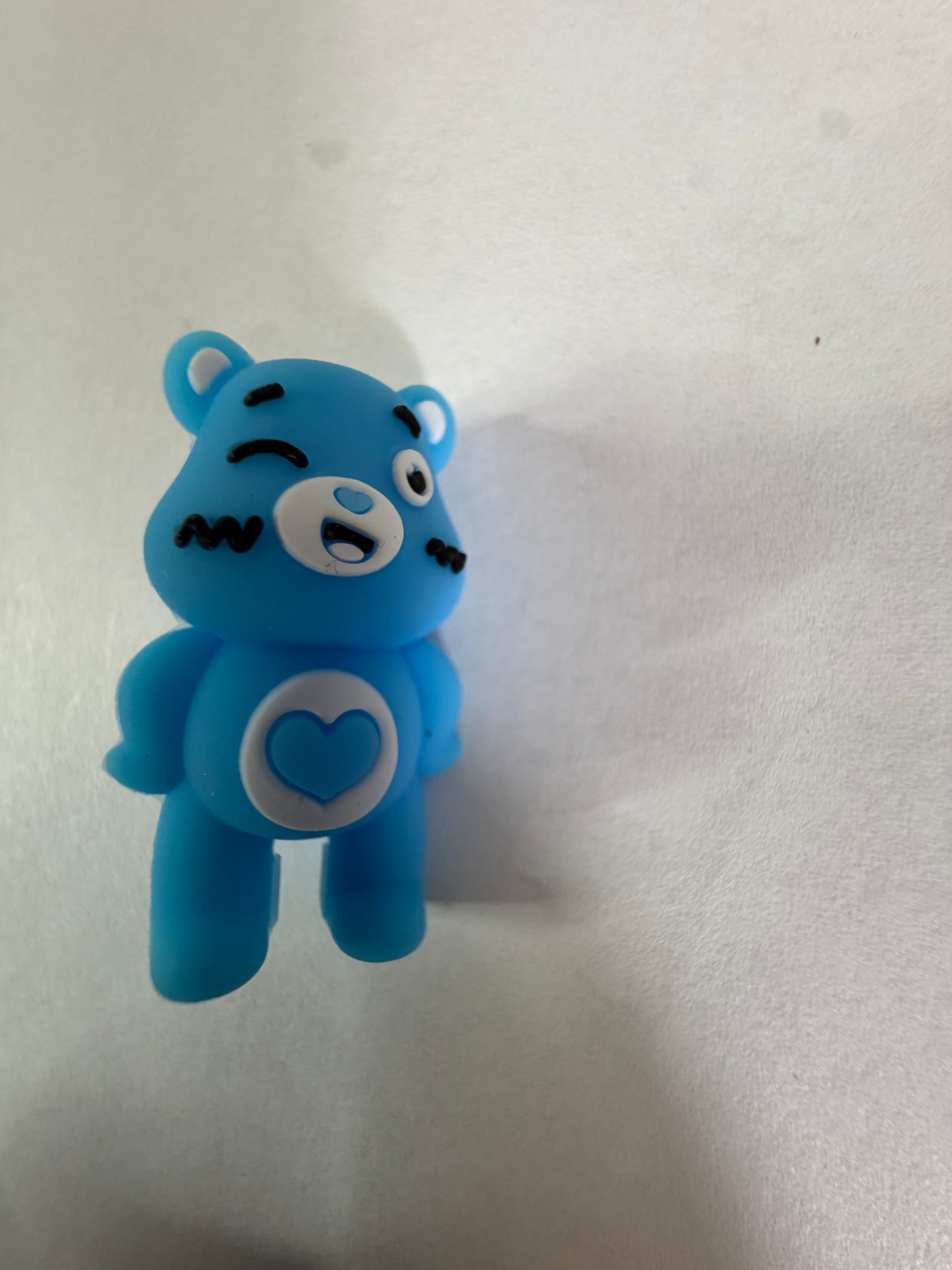 Focal 3d blue carebear with heart belly