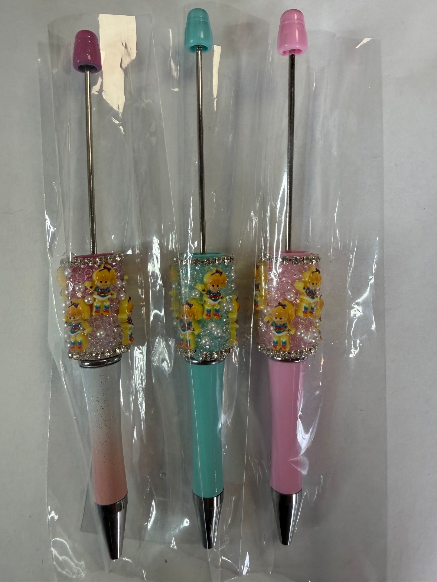 Beadable pen just the pen Half done rainbow girl mystery