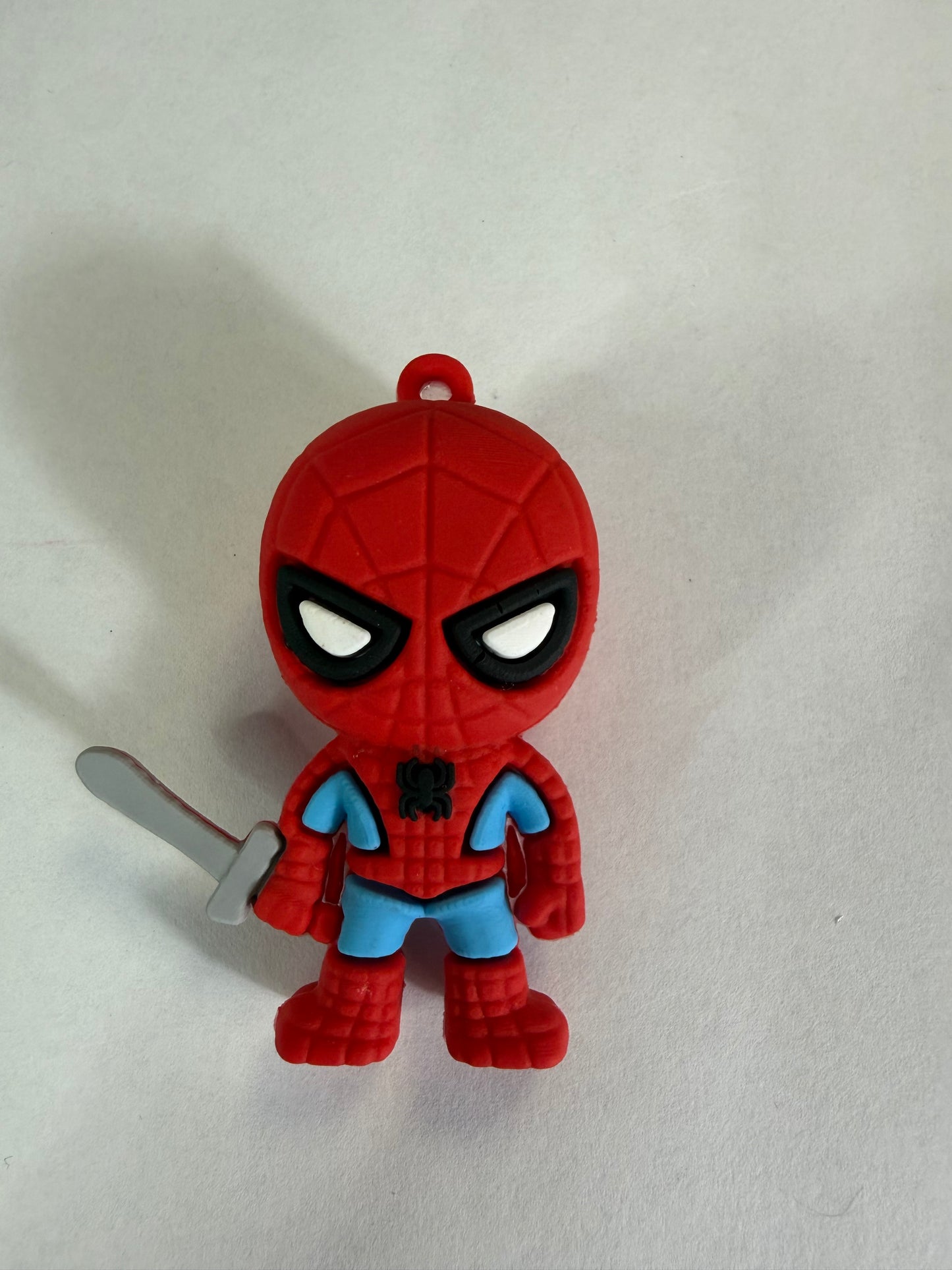 Pen topper silicone Spider-Man with sword