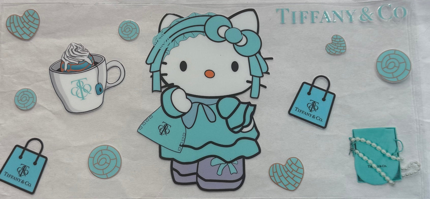 uvdtf  transfer wrap  hello kitty Tiffany and co