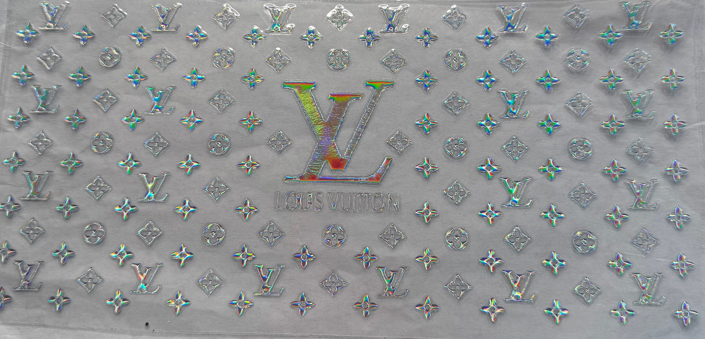 uvdtf  transfer wrap  holo grey lv