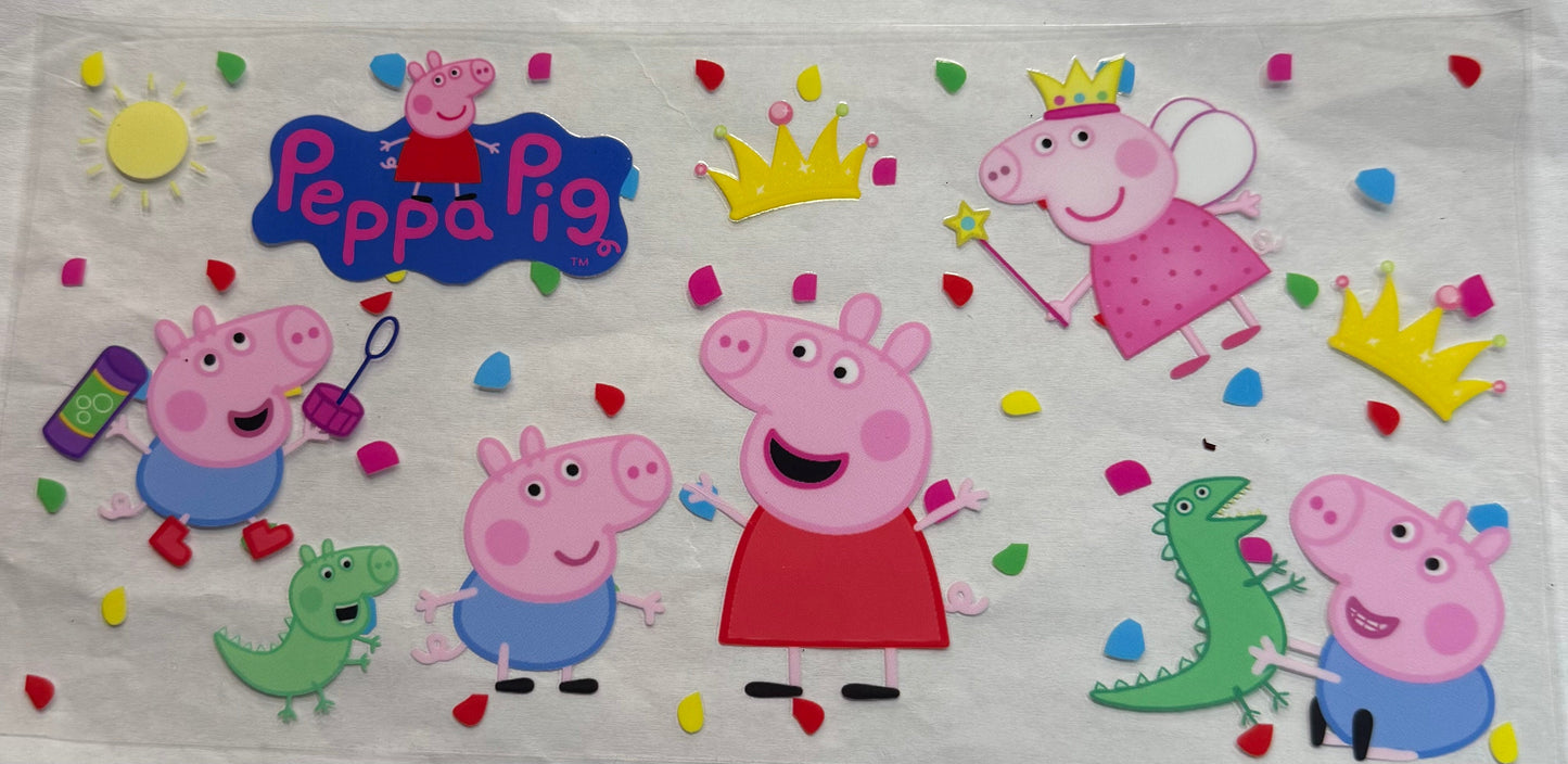 uvdtf  transfer wrap peppa pig