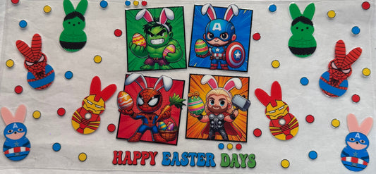 uvdtf  transfer wrap super hero’s Easter