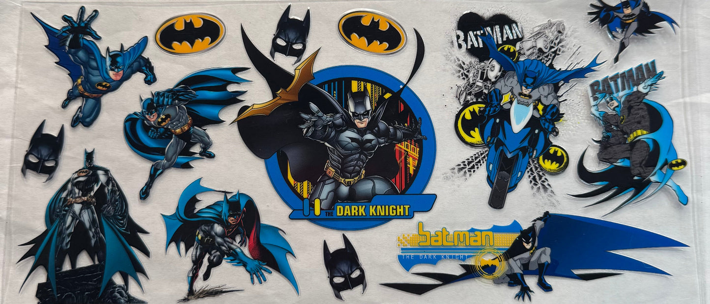uvdtf  transfer wrap Batman blue