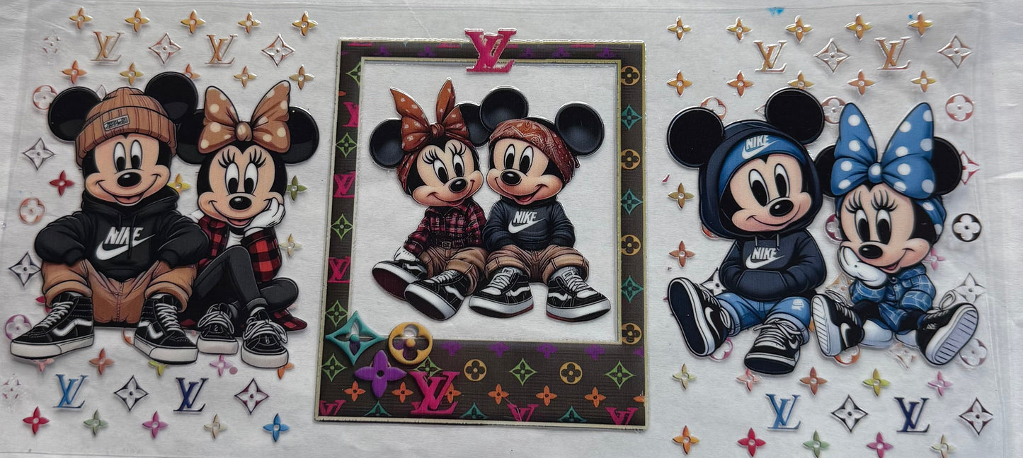uvdtf  transfer wrap Mickey Mouse, LV Nike