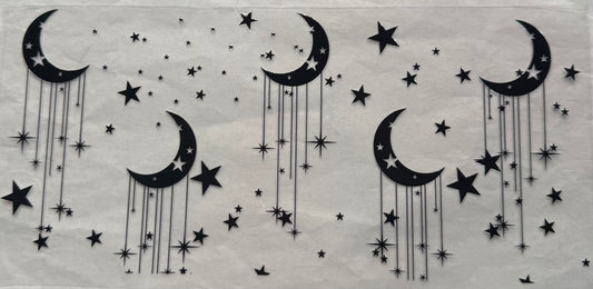 uvdtf  transfer wrap moons and stars