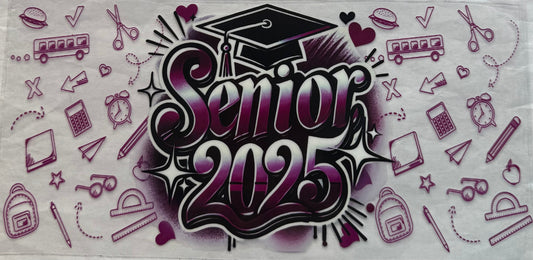 uvdtf  transfer wrap senior purple