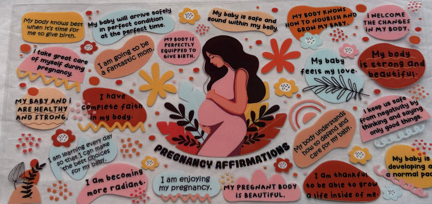 uvdtf  transfer wrap maternity affirmations