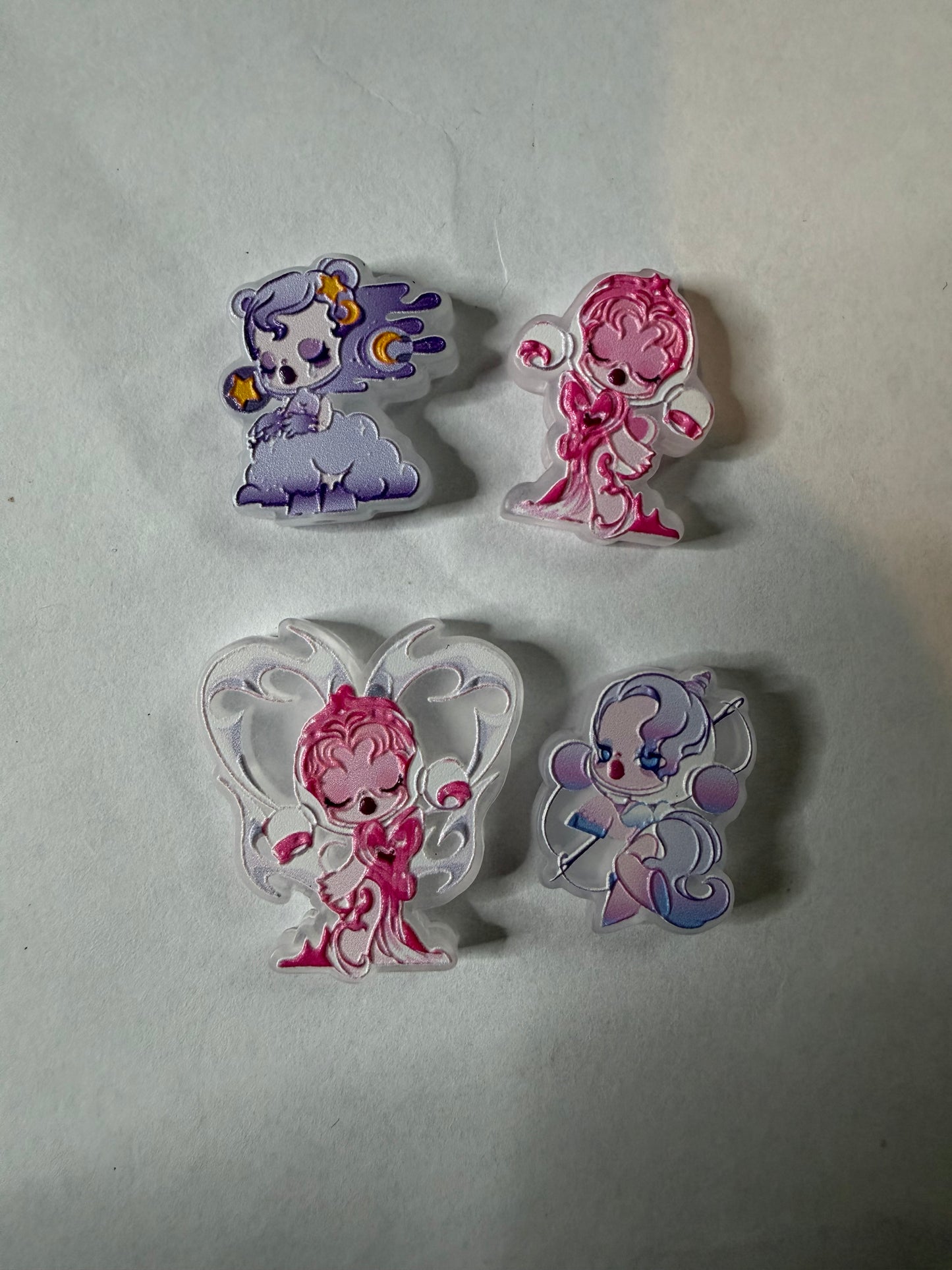 Acrylic focal Sp pink and purple mystery