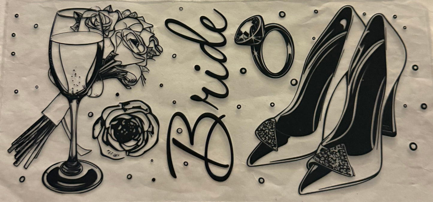 uvdtf  transfer wrap bride wedding
