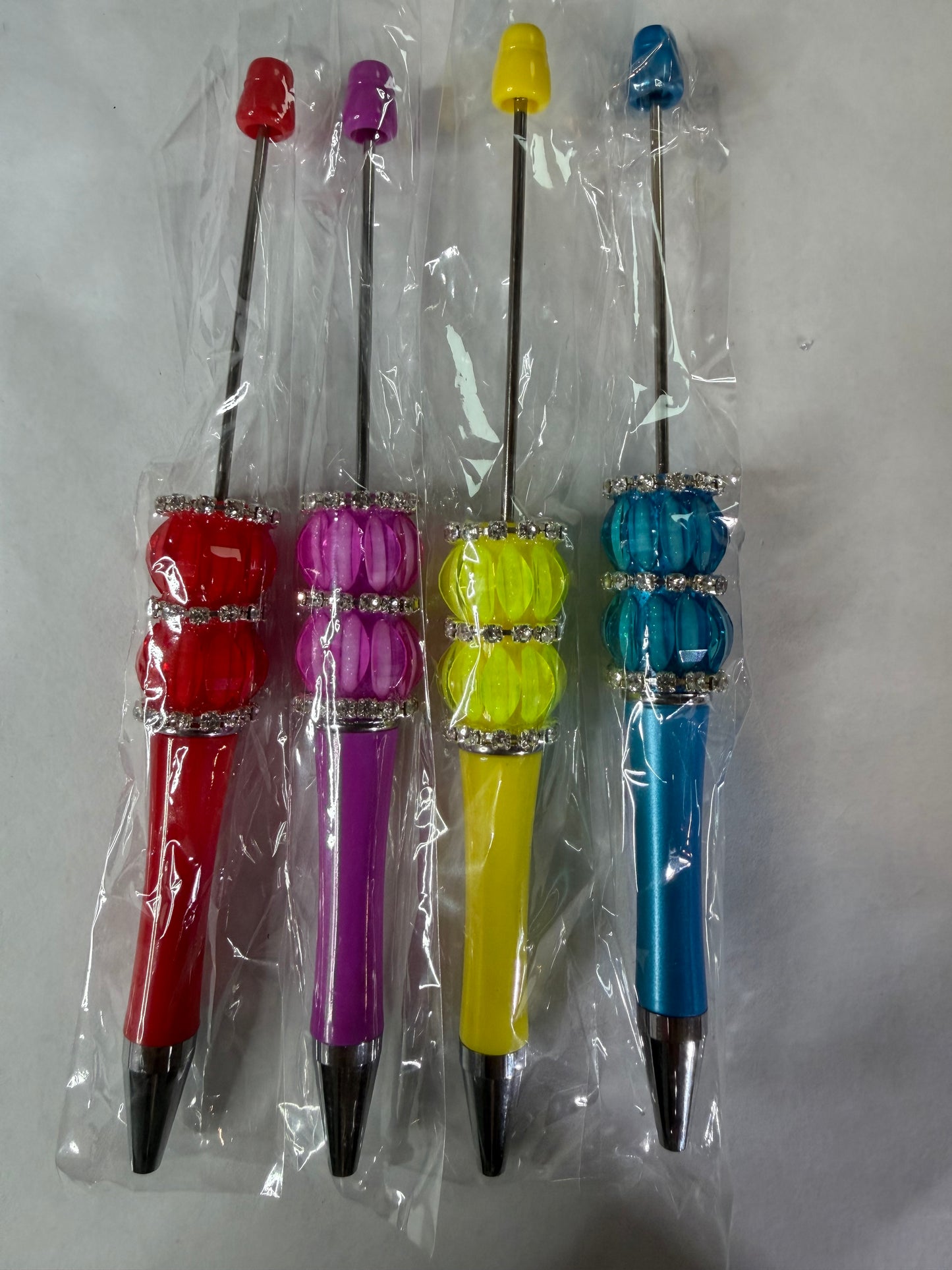 Beadable pen just the pen Half done mystery color Gems with rhinestone