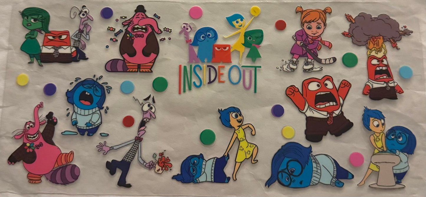 uvdtf  transfer wrap Disney inside out rainbow