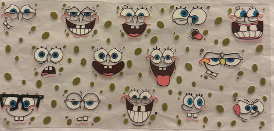 uvdtf  transfer wrap SpongeBob faces