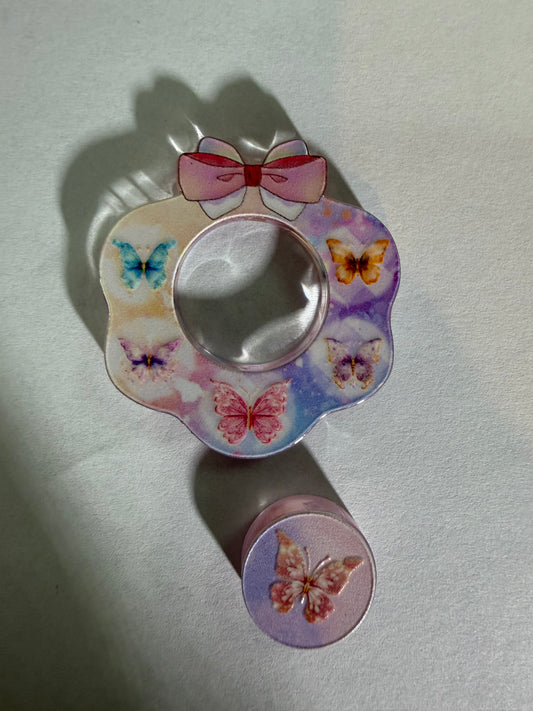 Acrylic focal 2 piece set Butterfly’s
