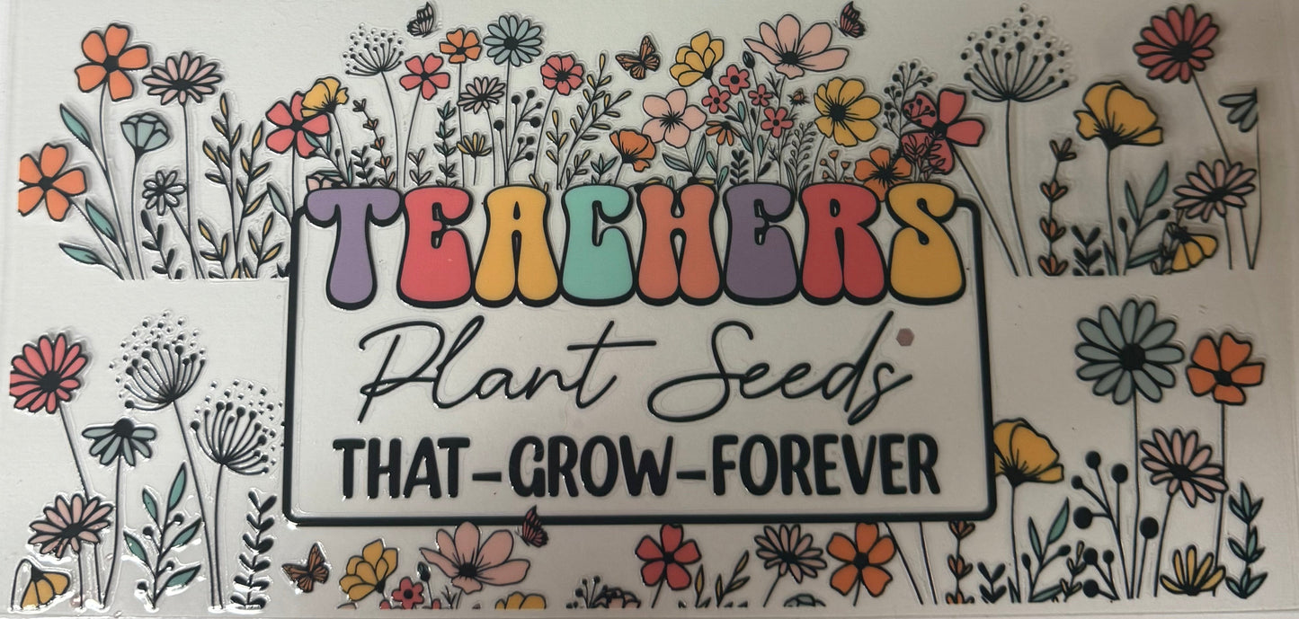 uvdtf  transfer wrap teacher plant seeds