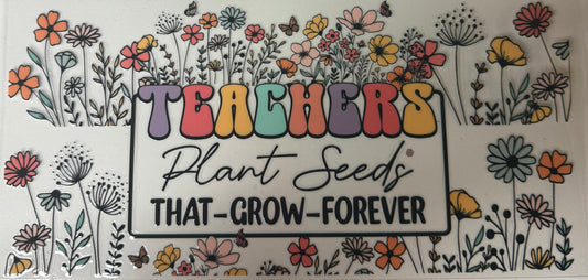 uvdtf  transfer wrap teacher plant seeds