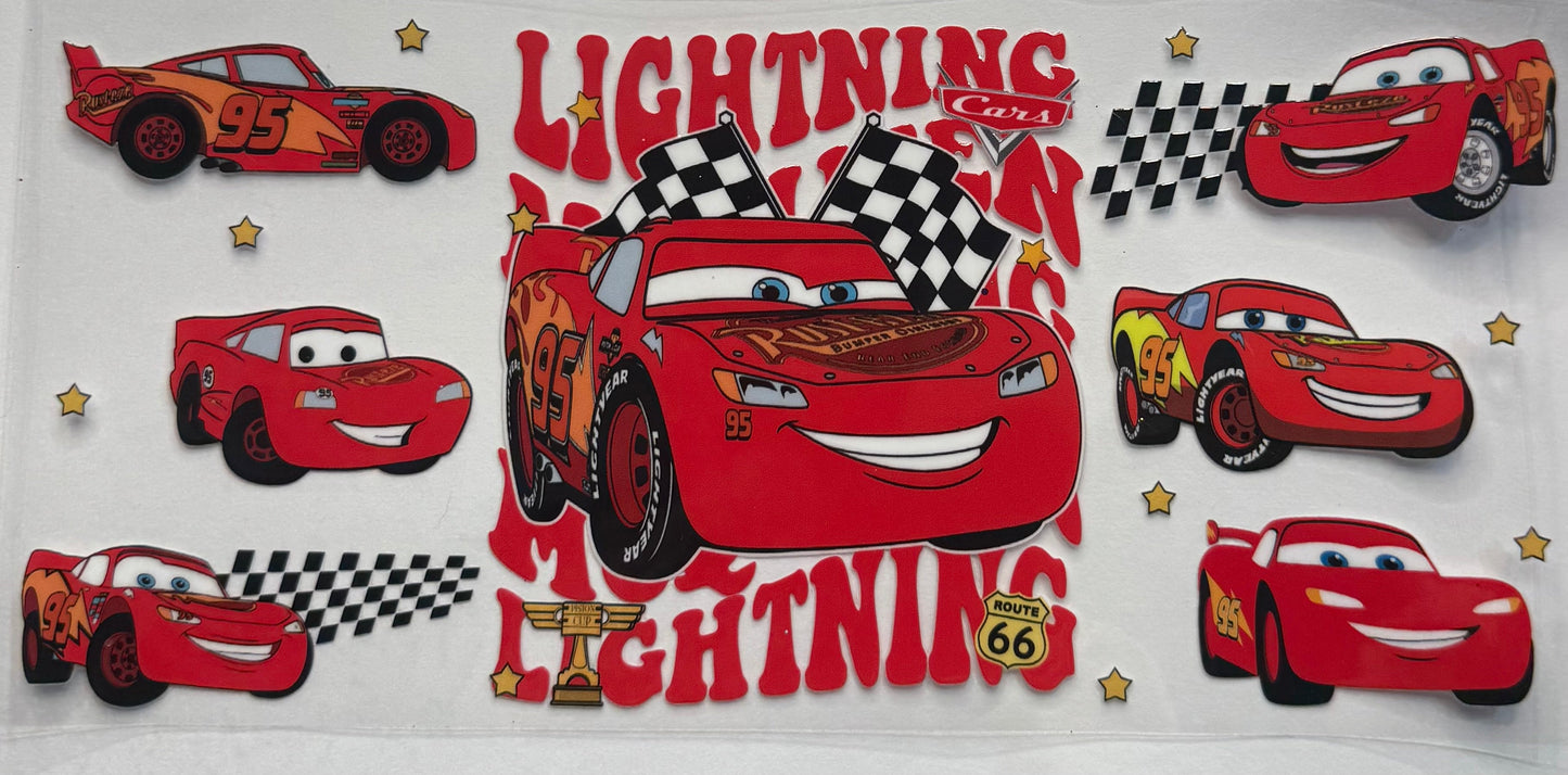 uvdtf  transfer wrap Disney lighting McQueen