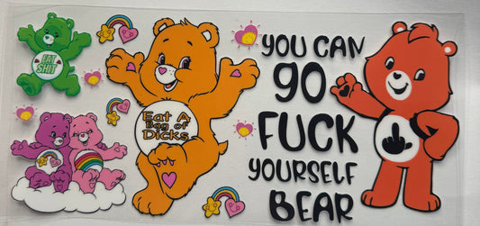 uvdtf  transfer wrap naughty  Care Bears the crew