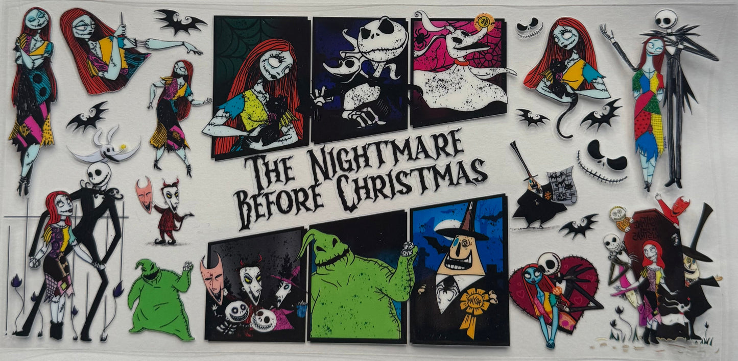 uvdtf  transfer wrap nightmare before Christmas