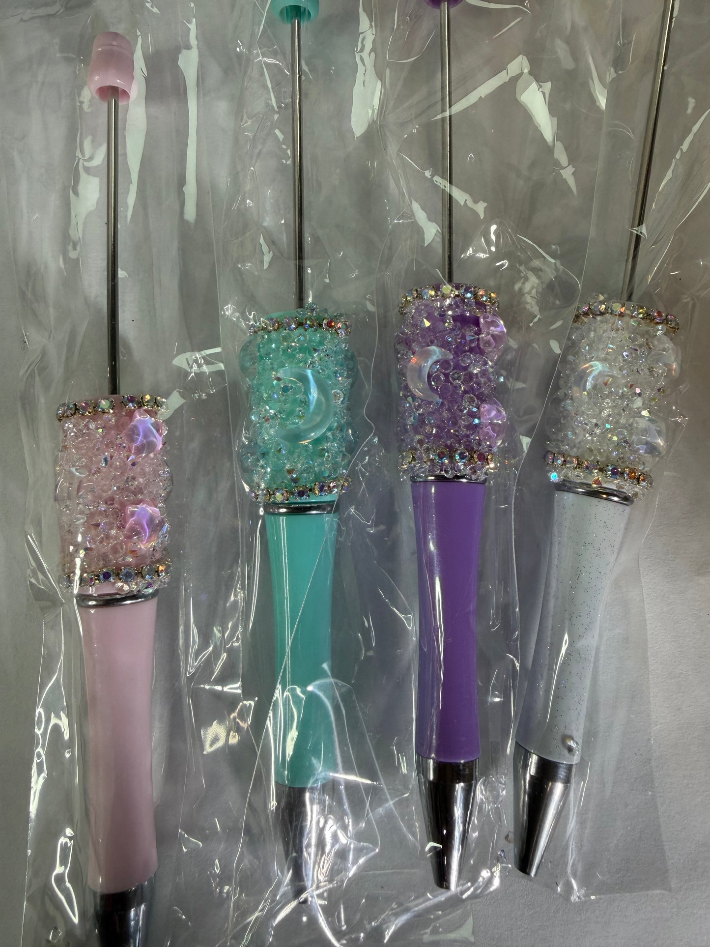 Beadable pen just the pen Half done stars and moons mystery