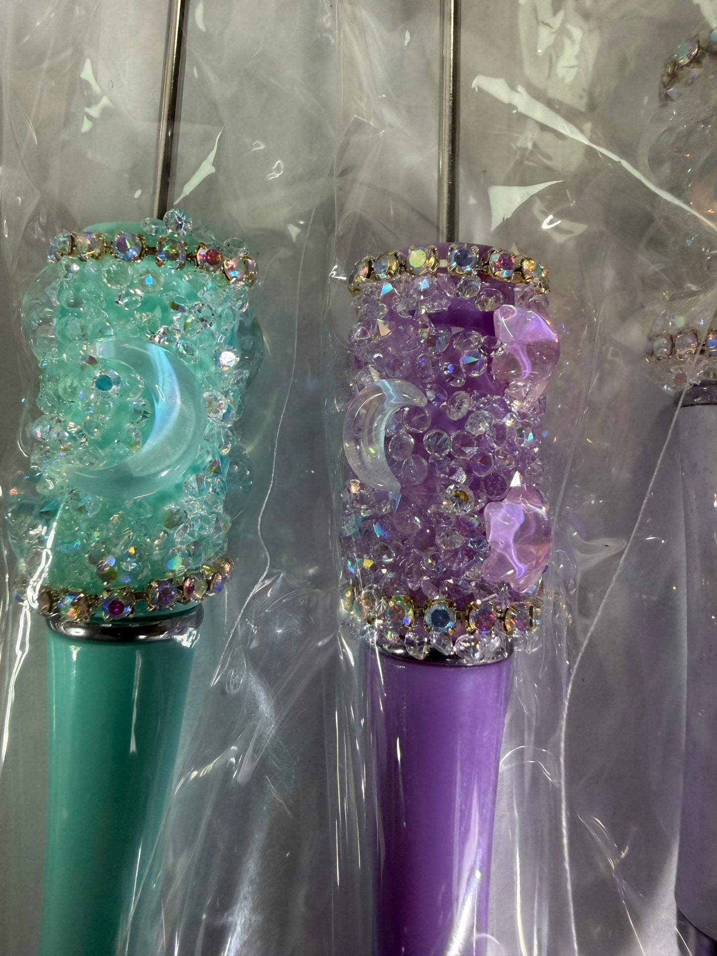 Beadable pen just the pen Half done stars and moons mystery