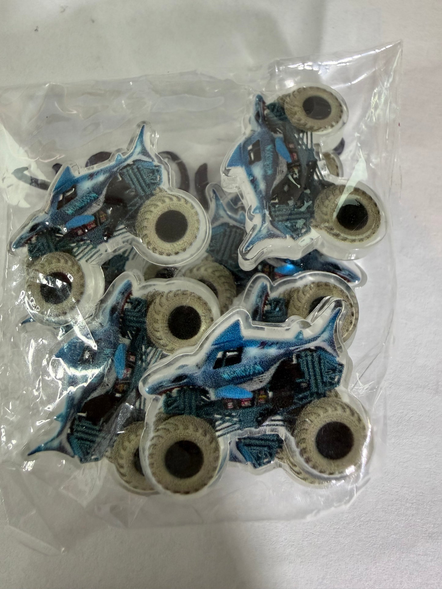 Acrylic focal Shark  monster truck
