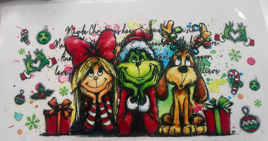 Cup wraps uvdtf grinch