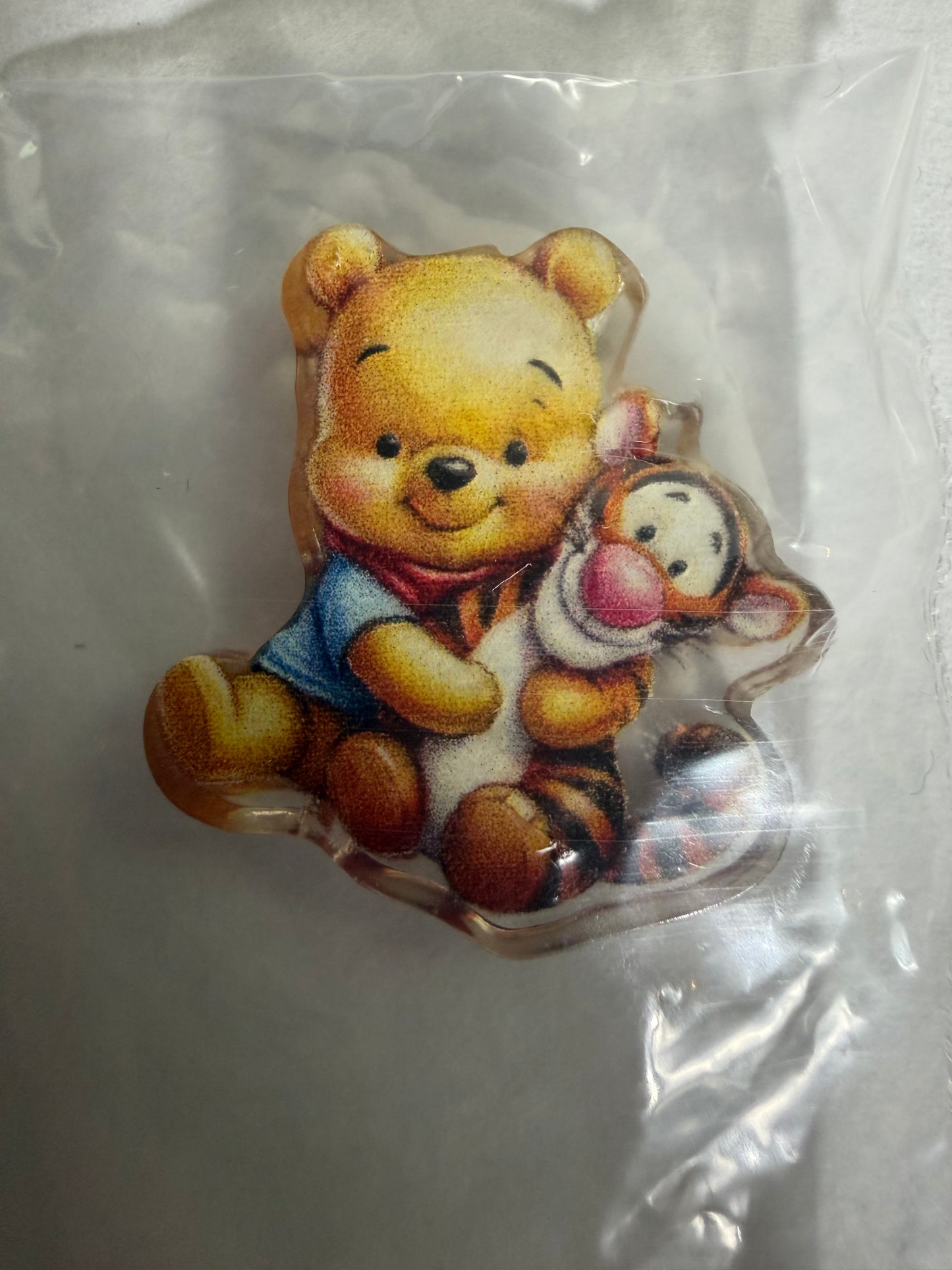 Acrylic focal Pooh and tigger together
