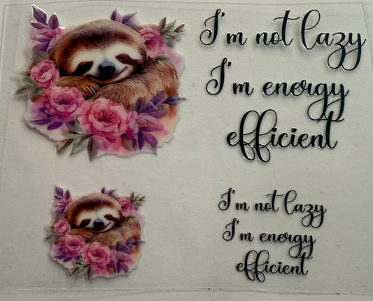 Uvdtf wraps Mini Stanley keychains Sloth lazy