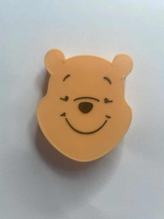 3d printed Pooh bear straw topper