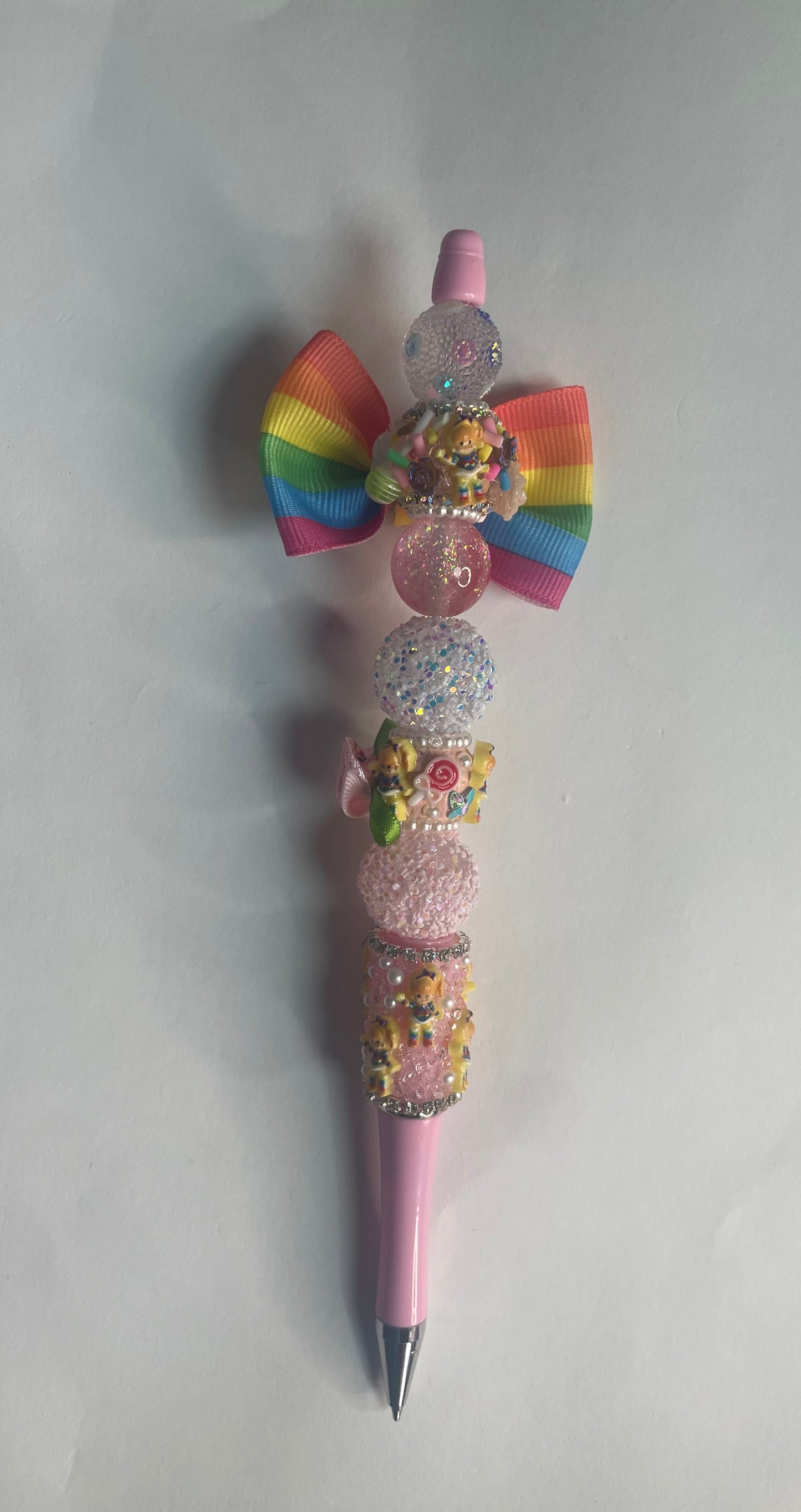 Pre made ready to ship rainbow brite pen