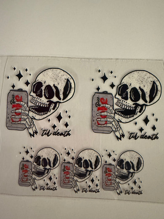Uvdtf wraps Mini Stanley Skull Dr Pepper  till death