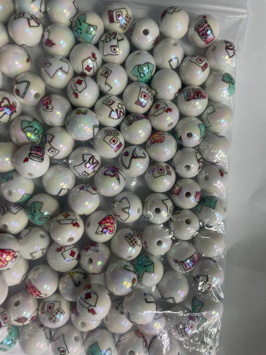 Medical printed beads