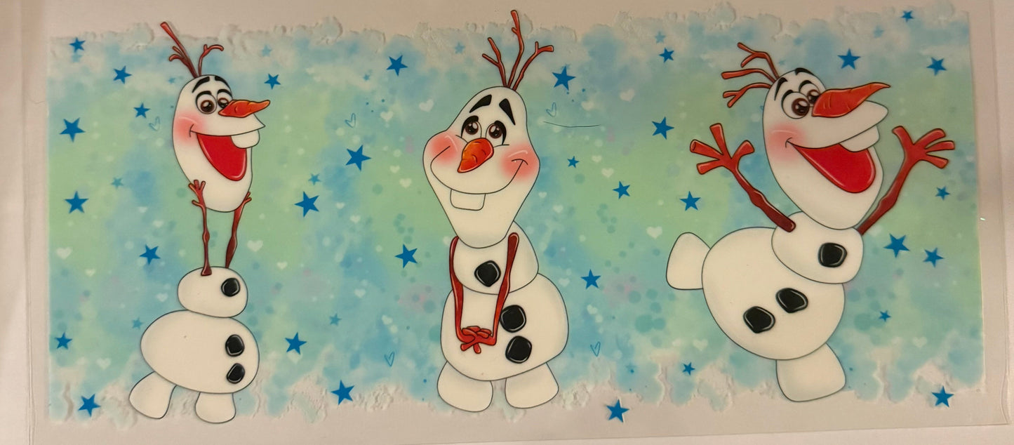 uvdtf  transfer wrap frozen Olaf