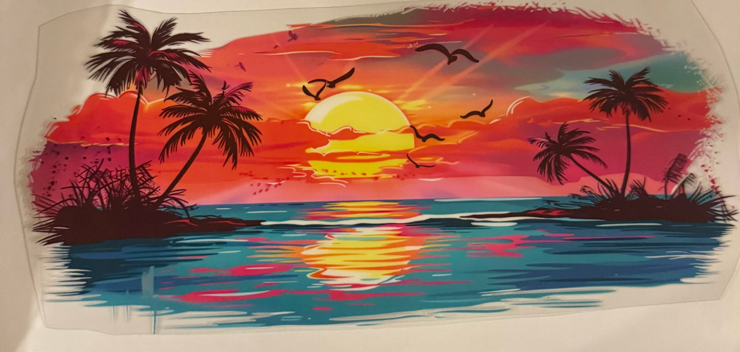 uvdtf  transfer wrap summer link and blue sunset