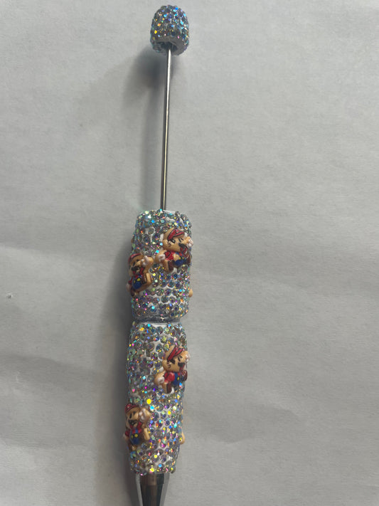 Beadable pens just the pen Mario rhinestone